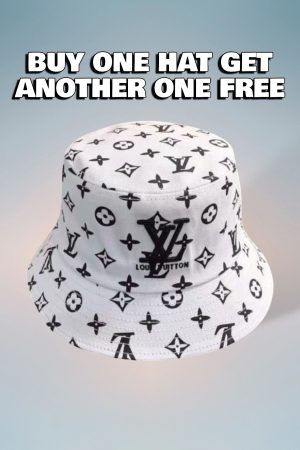 LV002 - Monogram Canvas Bucket Hat White