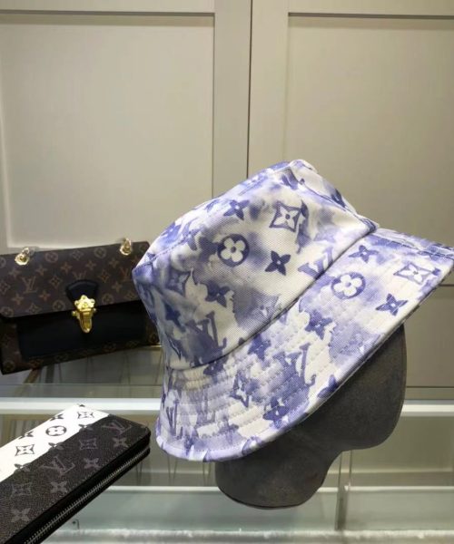 LV023 - Monogram Canvas Bucket Hat multi colour topi wanita - Purple