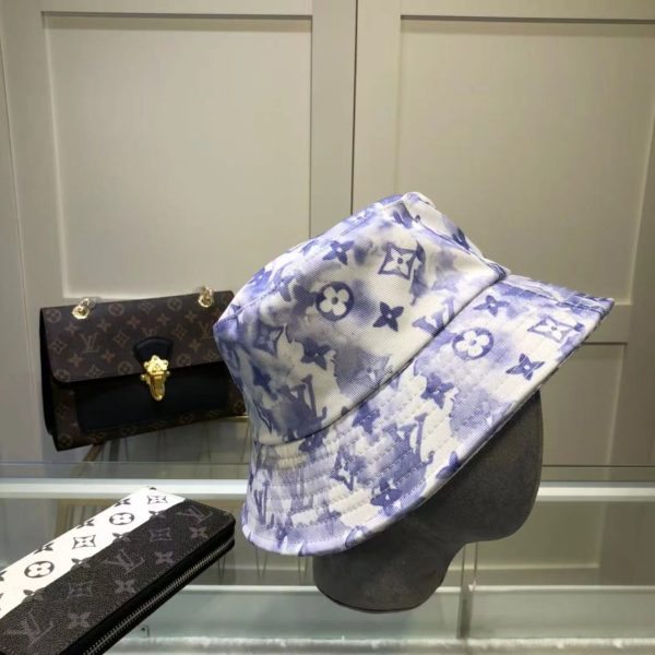 LV023 - Monogram Canvas Bucket Hat multi colour topi wanita - Purple - Image 7