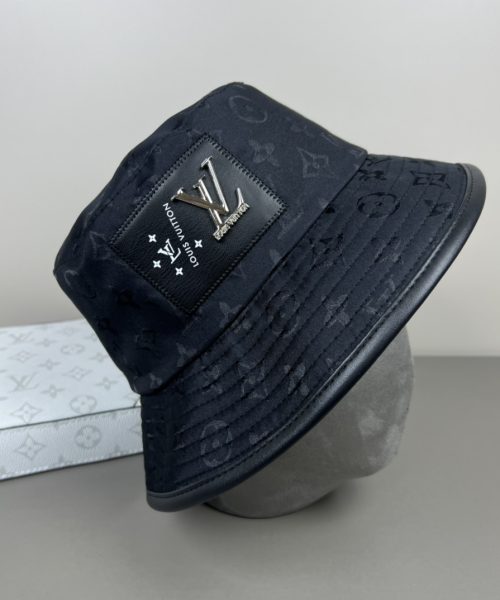 LV062 - Monogram Canvas Bucket Hat Black