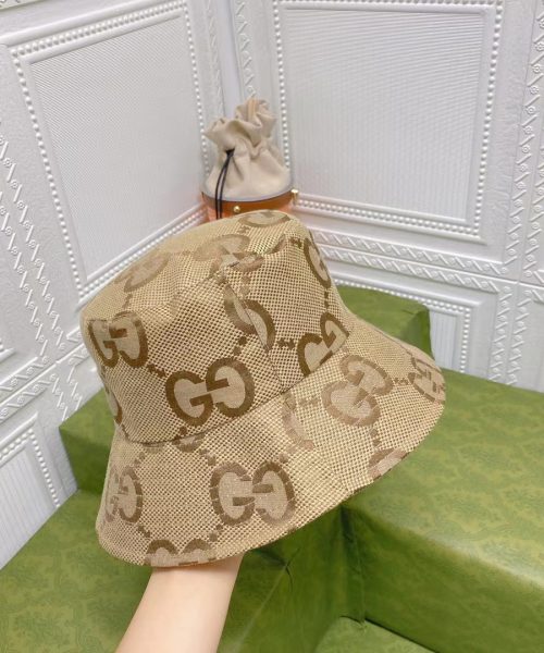 GC002 - Monogram Canvas Bucket Hat Brown