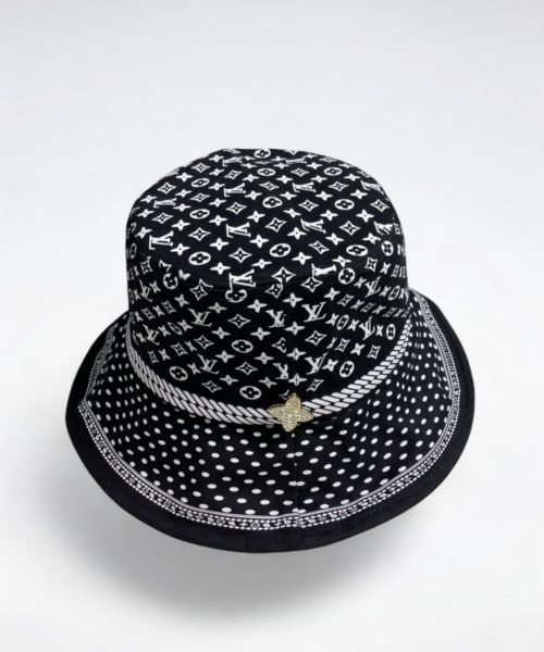 LV049 - Monogram Canvas Bucket Hat Black