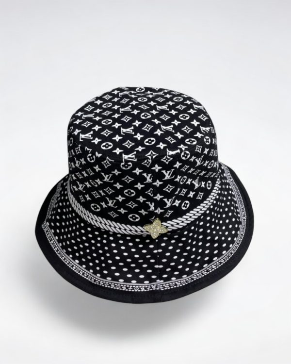 LV049 - Monogram Canvas Bucket Hat Black - Image 2