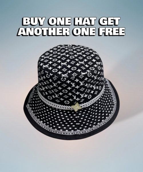 LV049 - Monogram Canvas Bucket Hat Black
