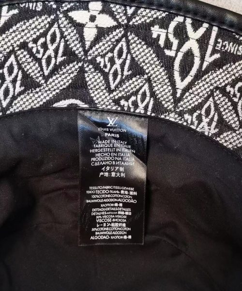 LV020 - Monogram Cotton Since 1854 Black Monogram Bucket Hat