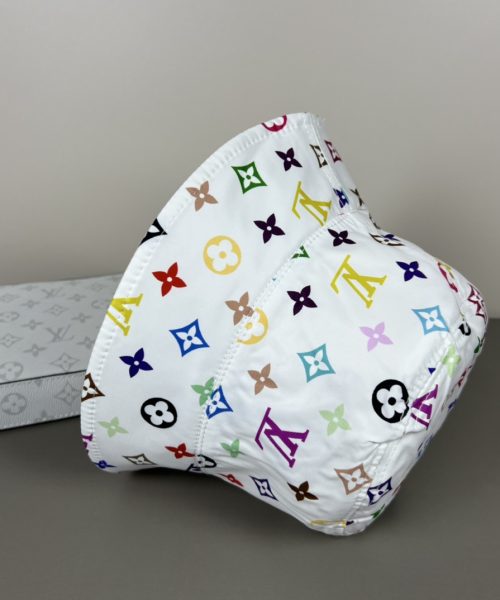 LV055 - Logo Cotton Bucket Hat Beige Reversible