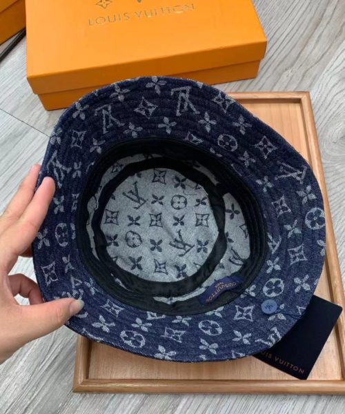 LV021 - Monogram Cotton Bucket Hat Blue
