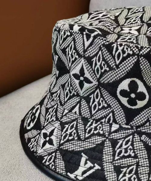 LV020 - Monogram Cotton Since 1854 Black Monogram Bucket Hat