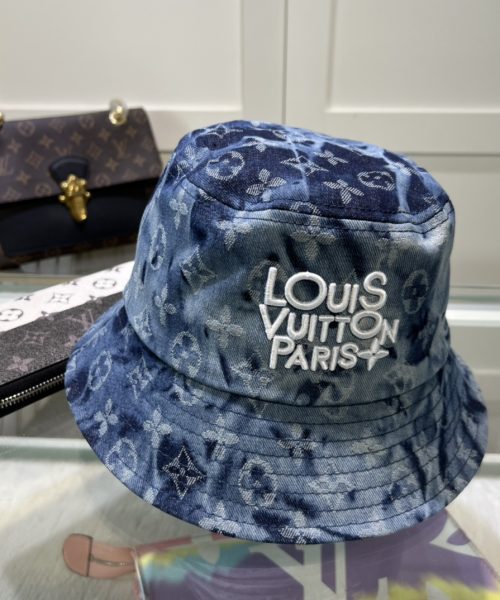 LV064 - Monogram Canvas Bucket Hat Blue