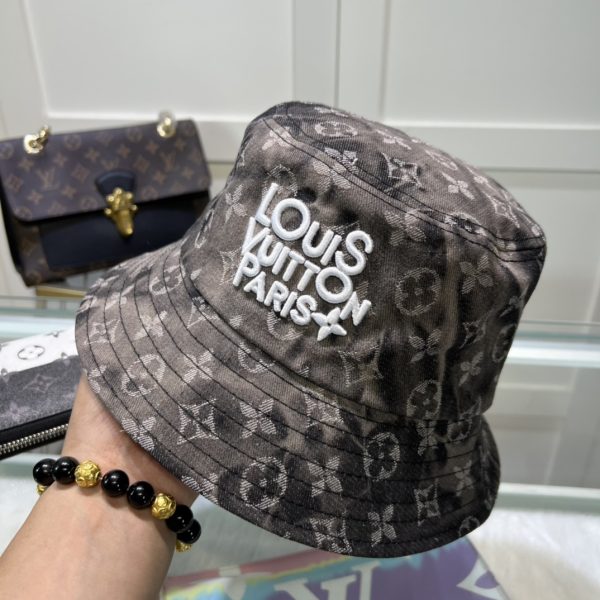 LV063 - Monogram Canvas Bucket Hat Brown - Image 4