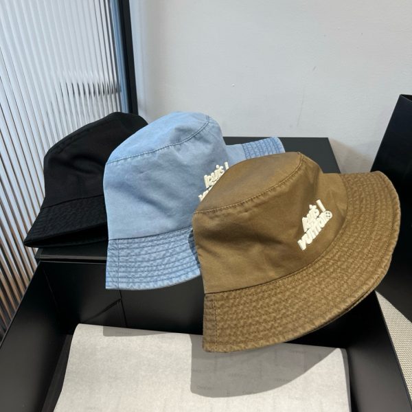 LV041 - Logo Cotton Bucket Hat Blue - Image 8