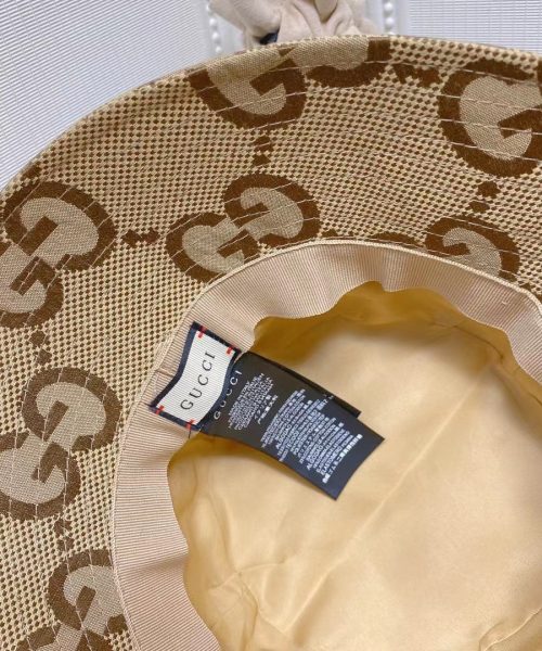 GC002 - Monogram Canvas Bucket Hat Brown