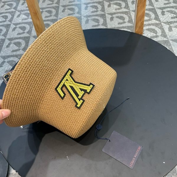 LV070 - Logo Straw bucket hat Beige - Image 5