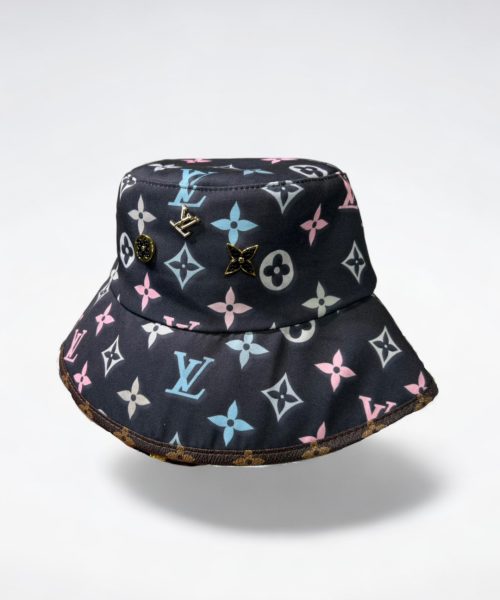 LV037 - Monogram Canvas Bucket Hat Black