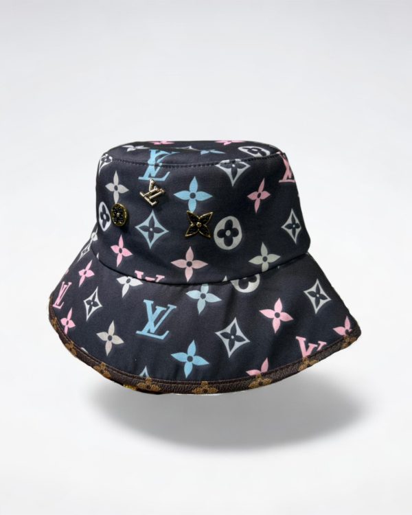 LV037 - Monogram Canvas Bucket Hat Black - Image 2