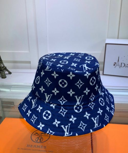 LV018 - Monogram Canvas Bucket Hat Blue