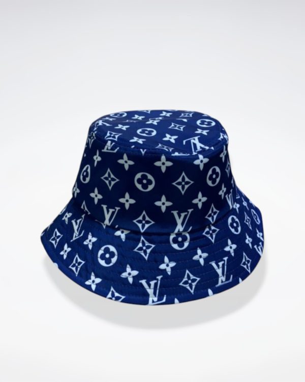LV018 - Monogram Canvas Bucket Hat Blue - Image 2