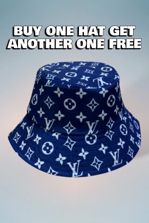 LV018 - Monogram Canvas Bucket Hat Blue