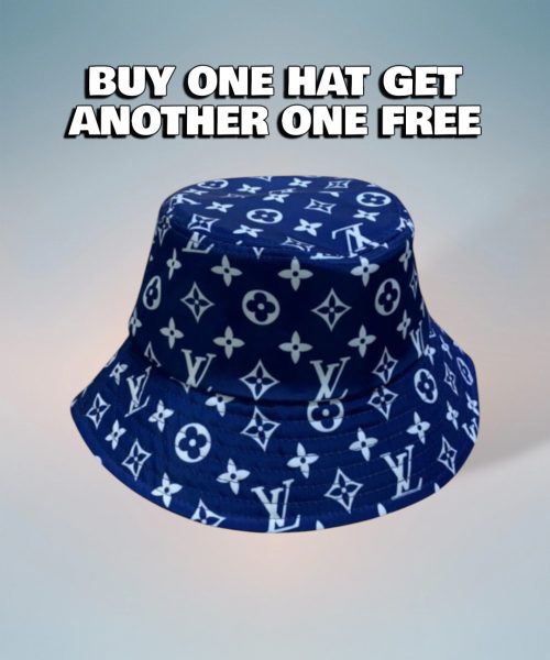 LV018 - Monogram Canvas Bucket Hat Blue