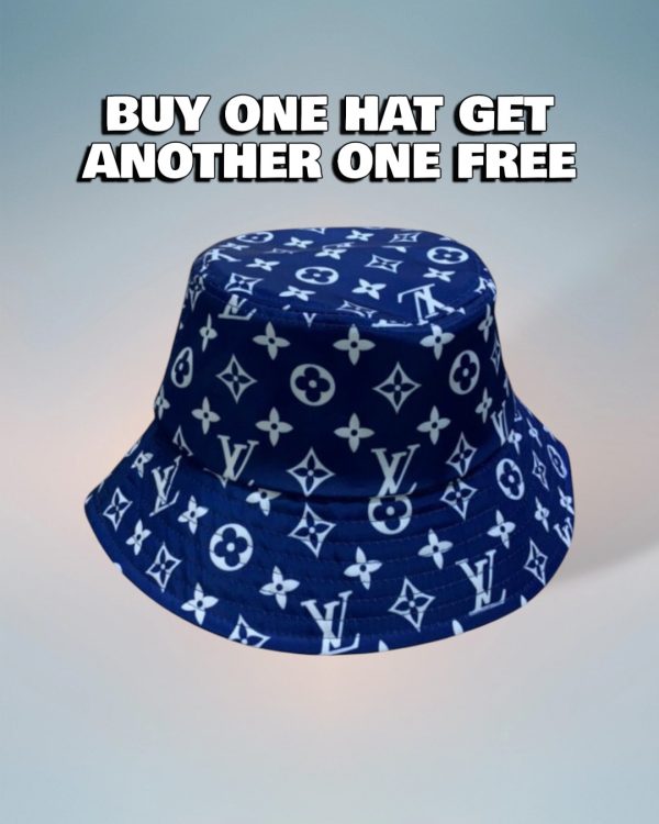 LV018 - Monogram Canvas Bucket Hat Blue