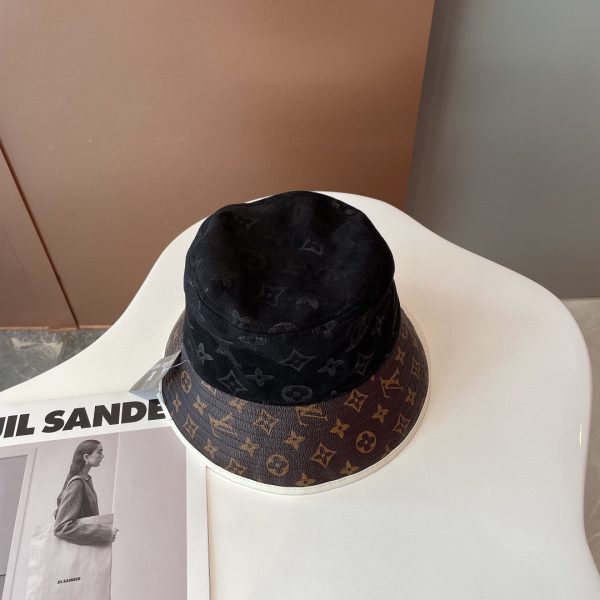 LV031 - Monogram Canvas Bucket Hat Black - Image 4