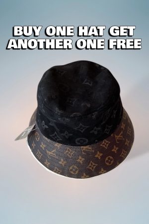 LV031 - Monogram Canvas Bucket Hat Black