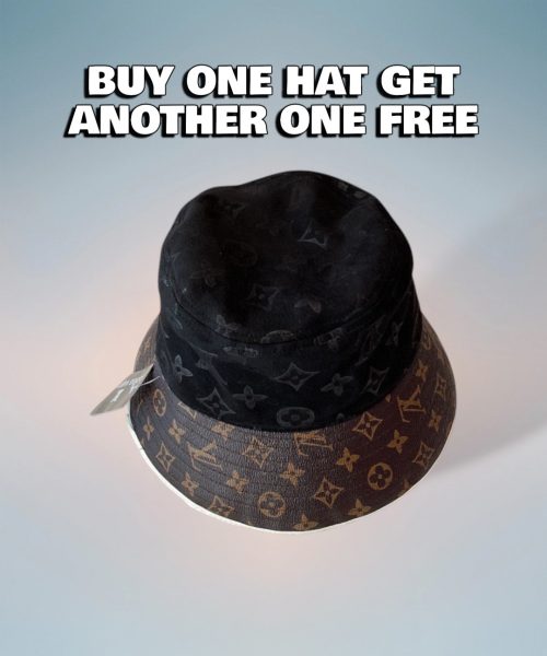 LV031 - Monogram Canvas Bucket Hat Black