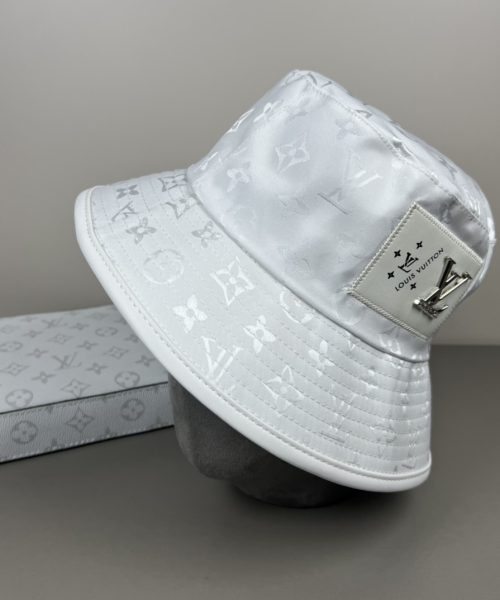 LV061 - Monogram Canvas Bucket Hat White