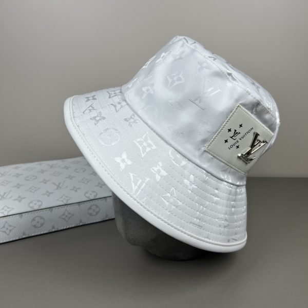 LV061 - Monogram Canvas Bucket Hat White - Image 8