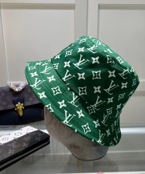 LV007 - Monogram Canvas Bucket Hat Green