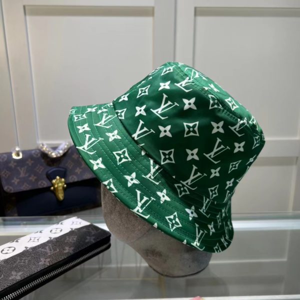 LV007 - Monogram Canvas Bucket Hat Green - Image 5