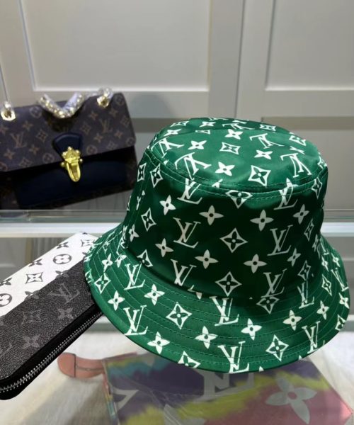 LV007 - Monogram Canvas Bucket Hat Green