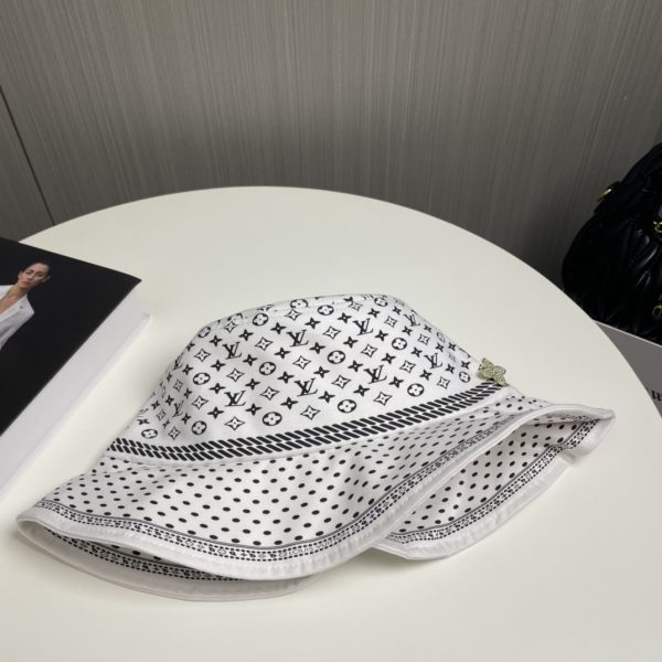 LV048 - Monogram Canvas Bucket Hat White - Image 9