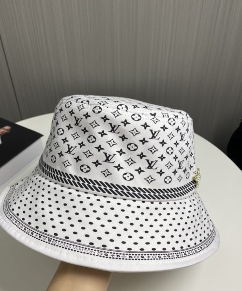 LV048 - Monogram Canvas Bucket Hat White