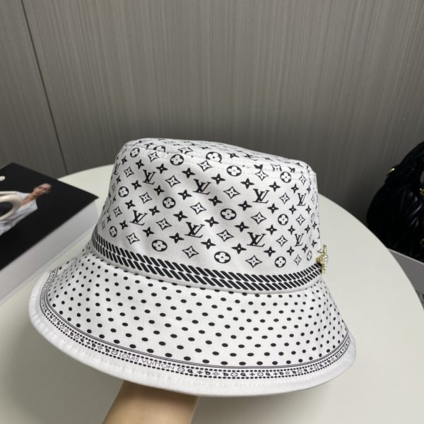 LV048 - Monogram Canvas Bucket Hat White - Image 8