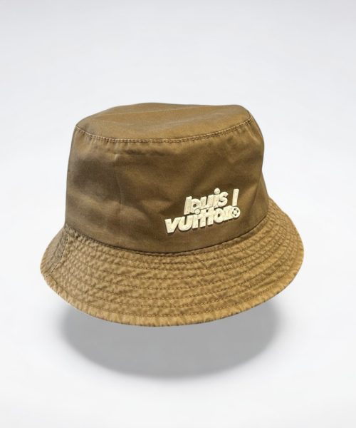 LV042 - Logo Cotton Bucket Hat Brown