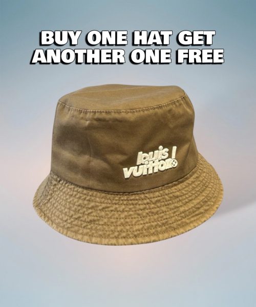 LV042 - Logo Cotton Bucket Hat Brown