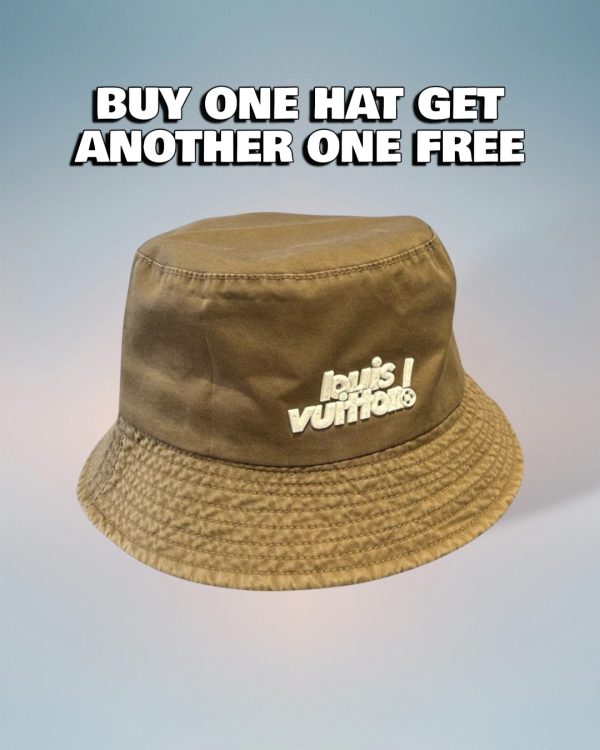 LV042 - Logo Cotton Bucket Hat Brown
