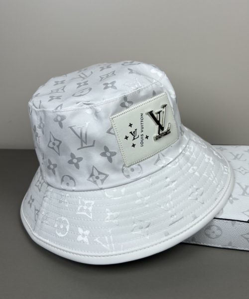 LV061 - Monogram Canvas Bucket Hat White