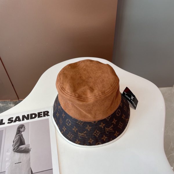 LV030 - Monogram Canvas Bucket Hat Brown - Image 6