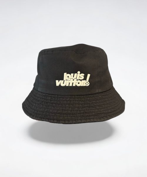 LV043 - Logo Cotton Bucket Hat Black