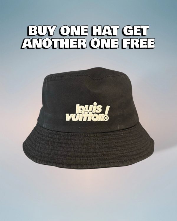 LV043 - Logo Cotton Bucket Hat Black