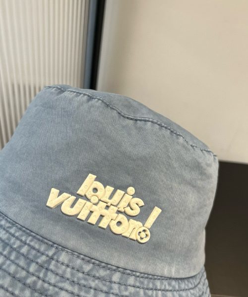 LV041 - Logo Cotton Bucket Hat Blue
