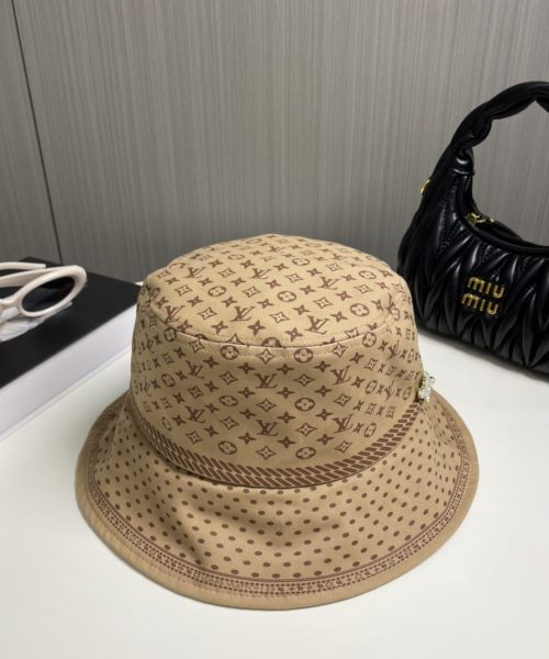 LV050 - Monogram Canvas Bucket Hat Brown