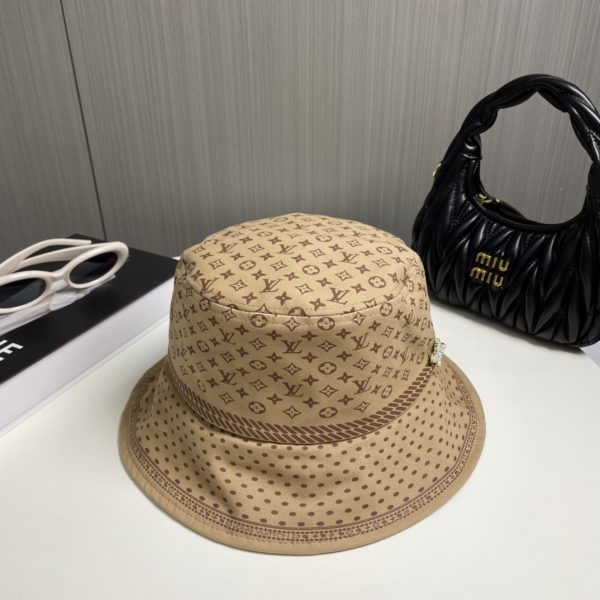 LV050 - Monogram Canvas Bucket Hat Brown - Image 10