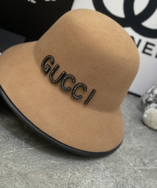 GC001 - Logo wool Bucket Hat Brown