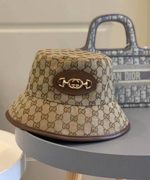GC005 - Monogram Canvas Bucket Hat Brown