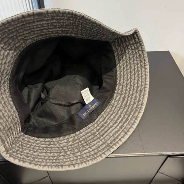 LV040 - Logo Cotton Bucket Hat Grey - Image 7