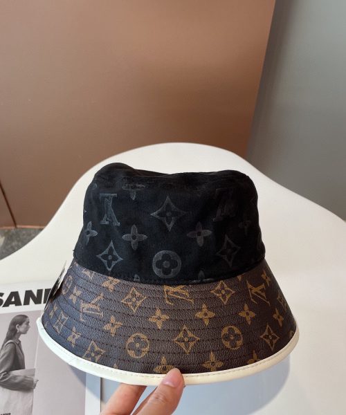 LV031 - Monogram Canvas Bucket Hat Black