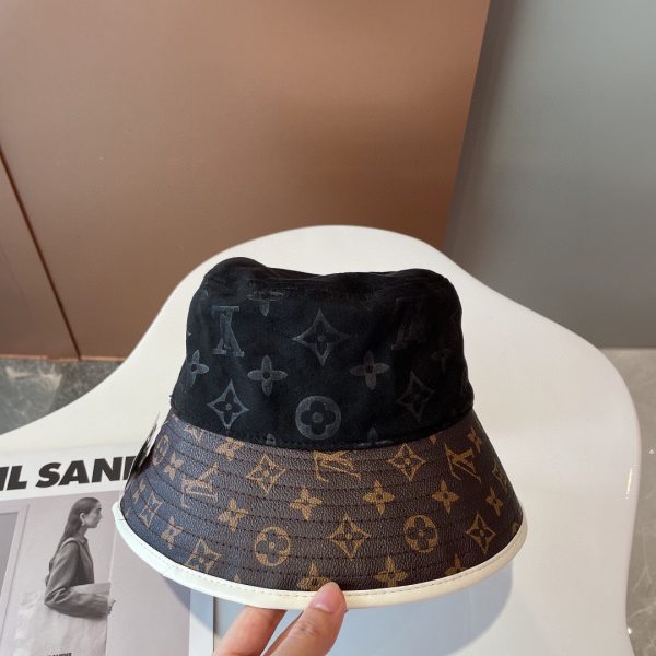 LV031 - Monogram Canvas Bucket Hat Black - Image 5